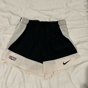 Nike athletic shorts, black and white, XS